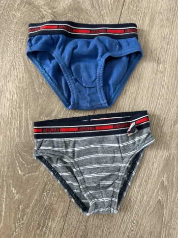 Lot 2 slips absorba 2 ans garçon