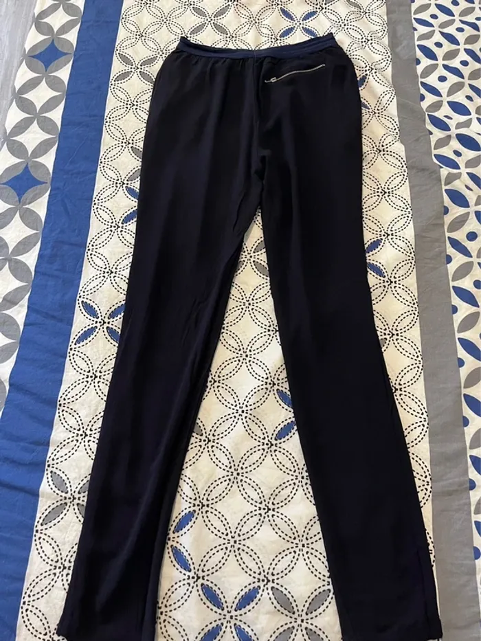Pantalon marine fluide - photo numéro 2