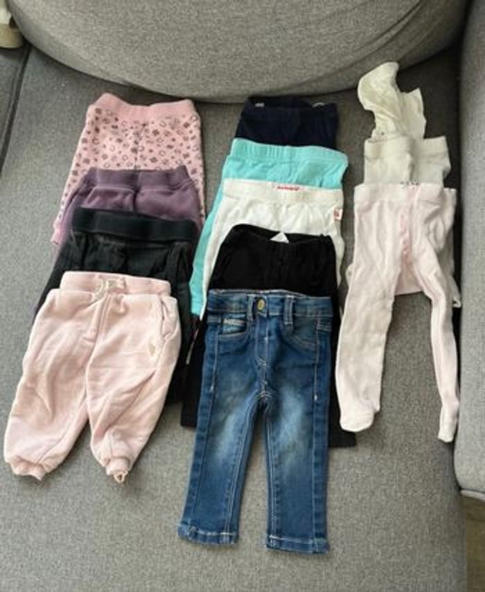 Lot de 9 pantalons+ 3 collants 3 mois