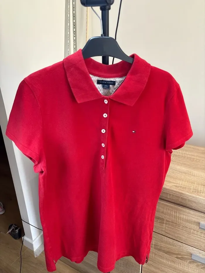 Polo pour femme manche courte Tommy Hilfiger taille grand L