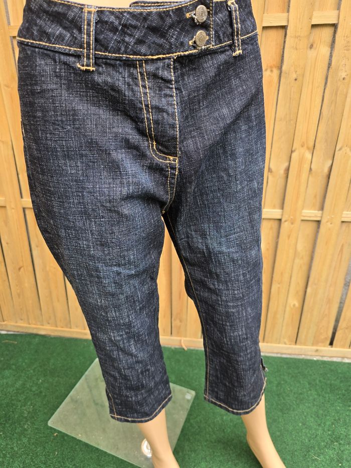 capri jeans jort rétro pin-up neuf 🍒Vintage 90🍒taille 42/44 - photo numéro 3