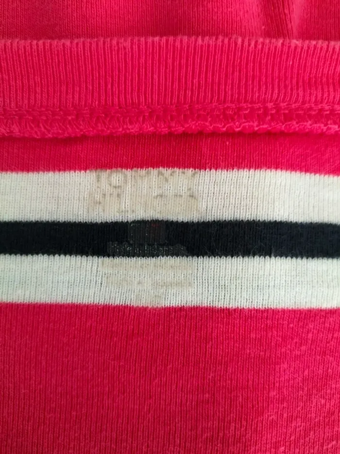 Pull Femmes Fin et Léger Col V 100% Coton - Tommy Hilfiger - Taille L - photo numéro 6