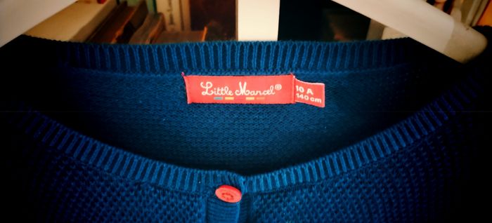 Très beau gilet bleu roi "Little Marcel" 100% coton neuf - photo numéro 2