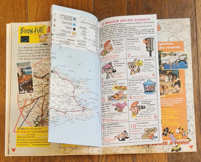 Ancien journal de mickey N°2505 avec cadeau carte bison futé 2000 vintage - photo numéro 10