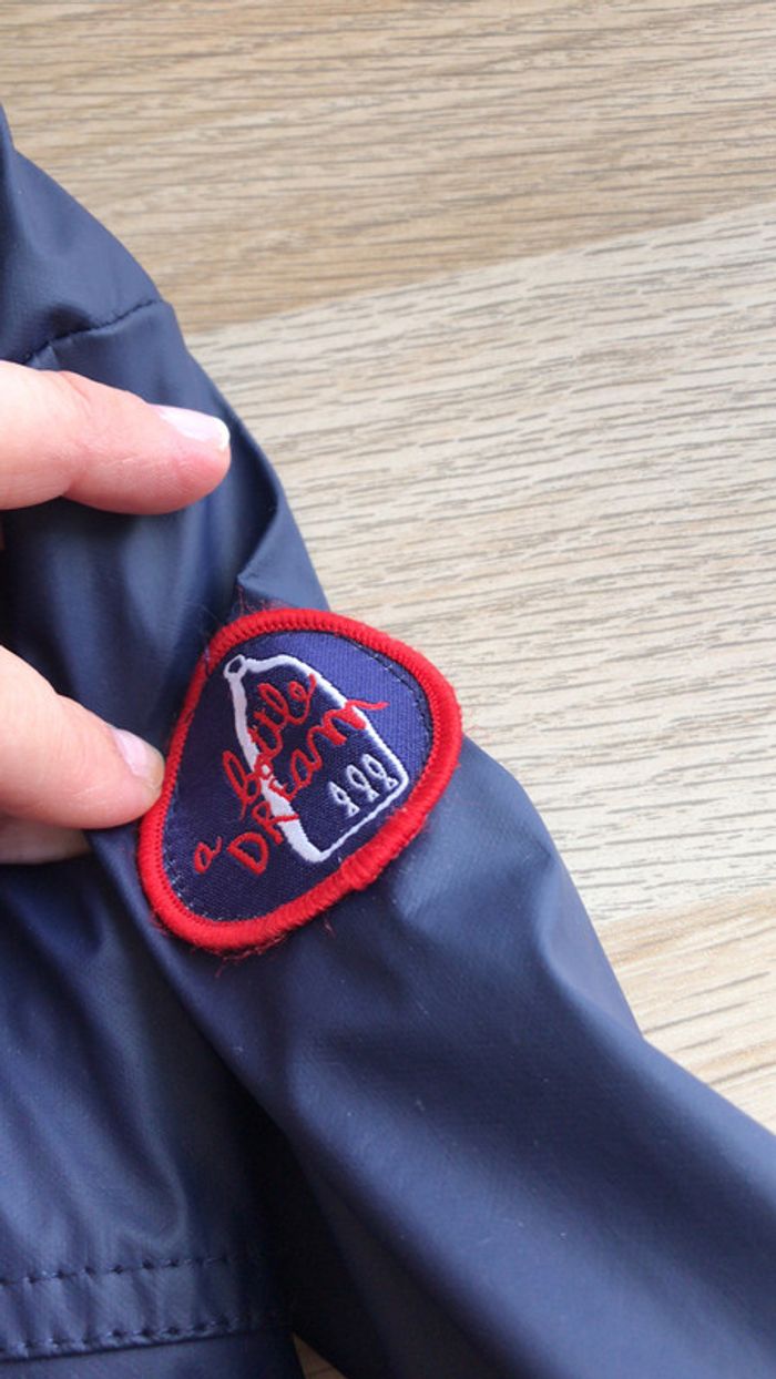 Imperméable marine grain de blé - photo numéro 2