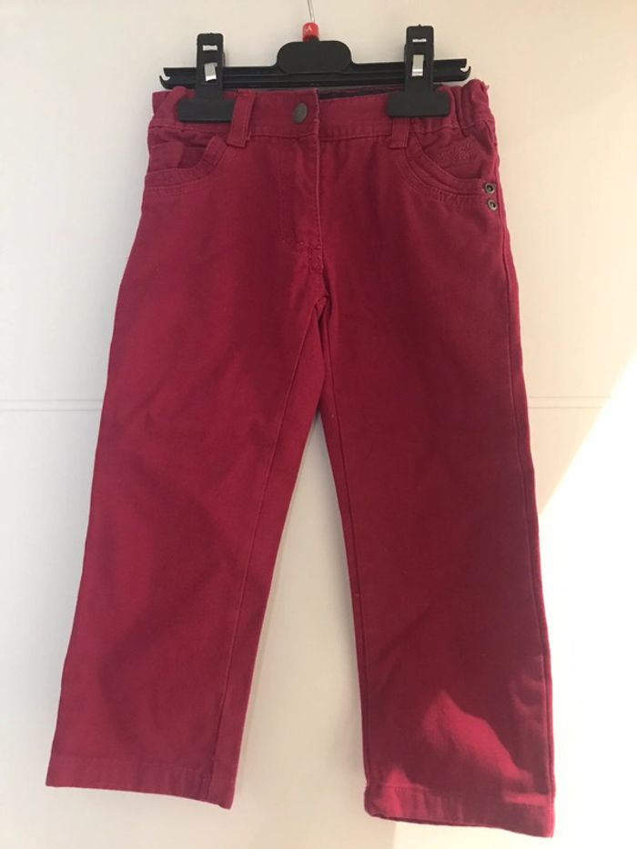 Pantalon droit grenat 2 ans