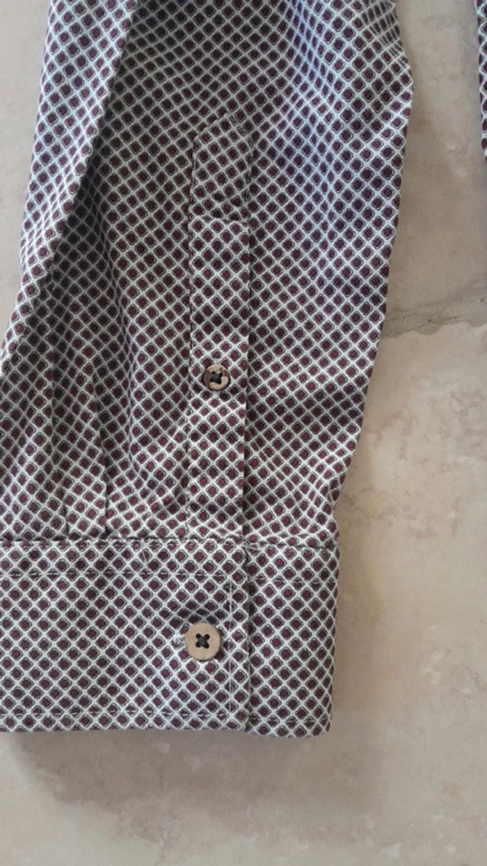 Chemise homme bordeaux - photo numéro 3