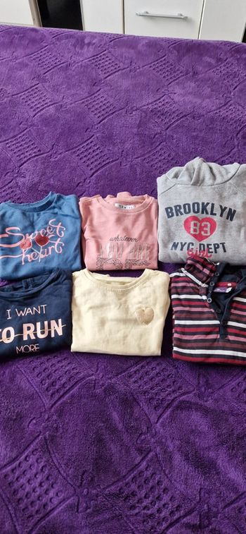 Lot de 6 pulls fille 4/5 ans