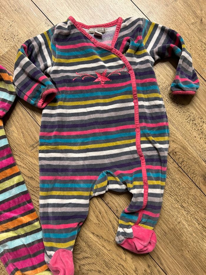 Lot de 2 pyjamas bébé fille 6 mois - photo numéro 3