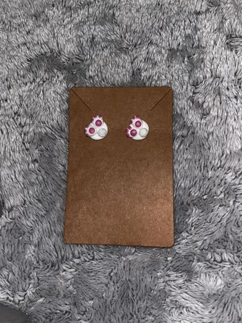 Boucles d’oreilles cul de lapins neufs