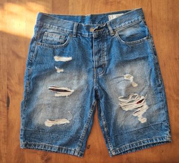 Bermuda jeans homme taille 40