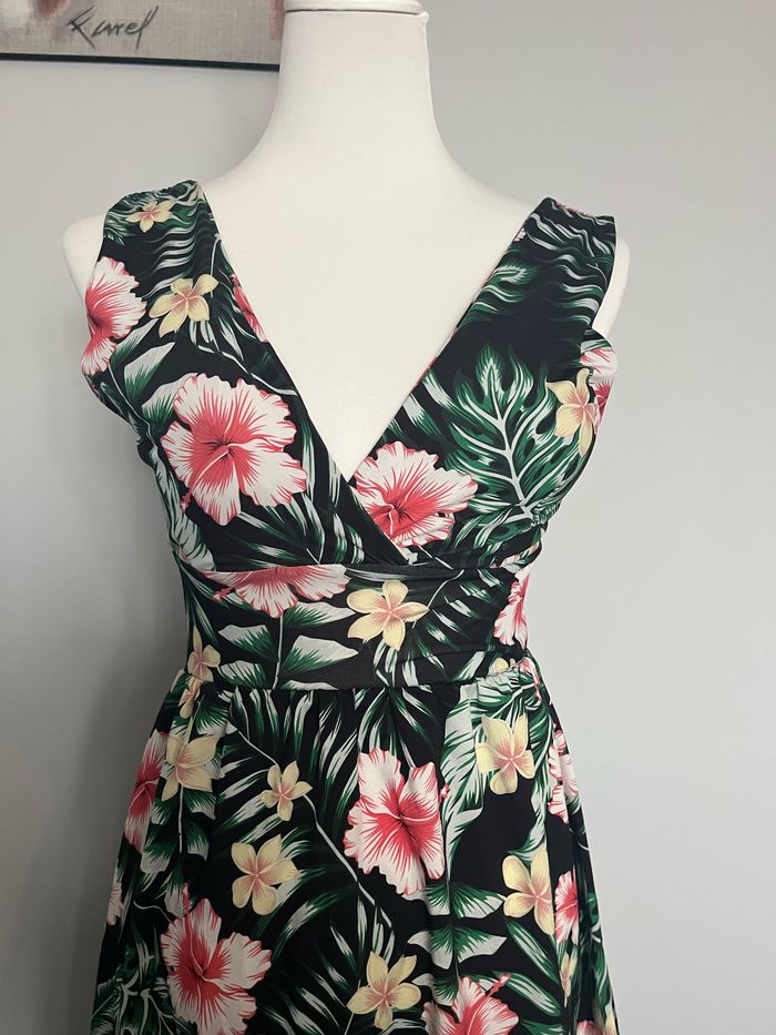 Robe longue fleurie taille unique - photo numéro 2