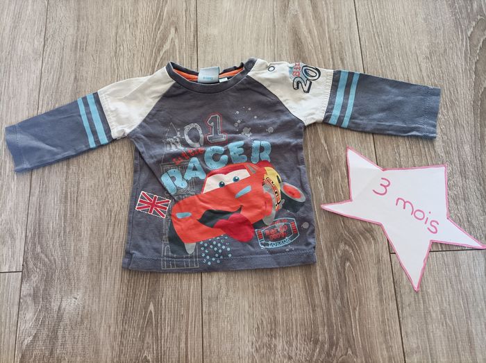 Haut ml 3 mois cars Disney - photo numéro 2