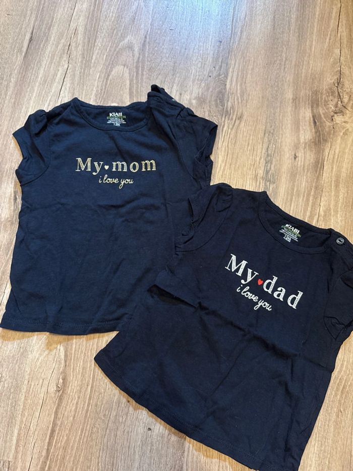 Lot 2 t-shirt manches courtes Kiabi
