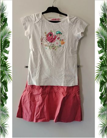 Ensemble NKY 8 ans tshirt + jupe