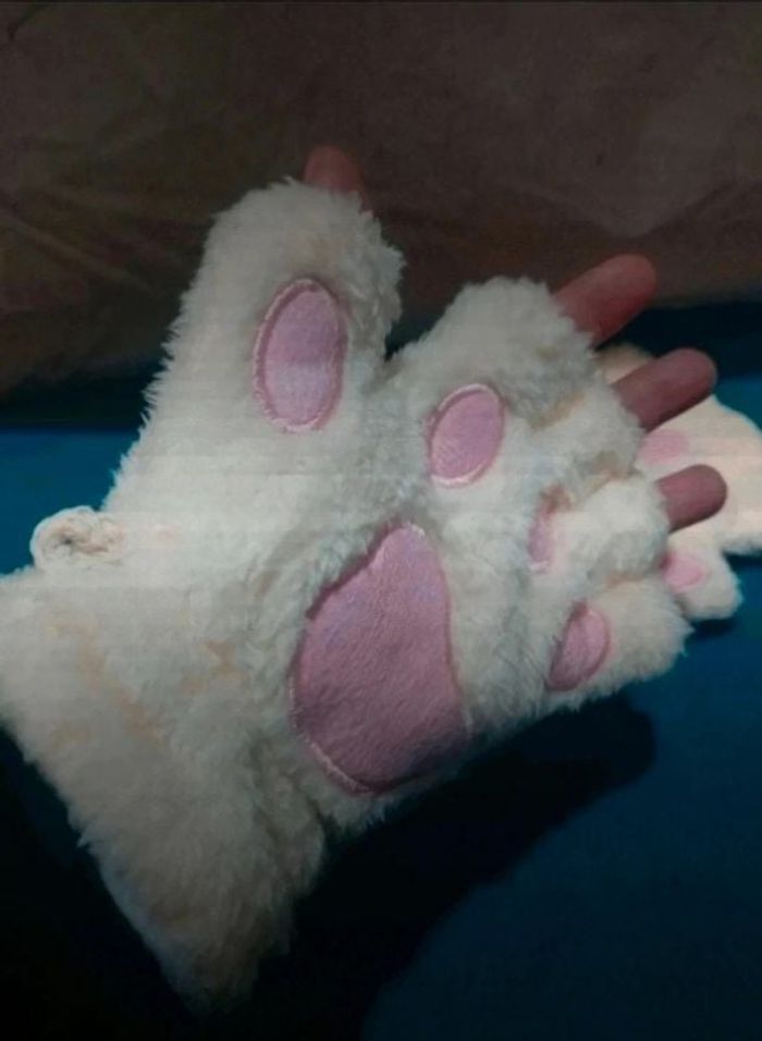 Gants mitaines pattes de chat chien ours