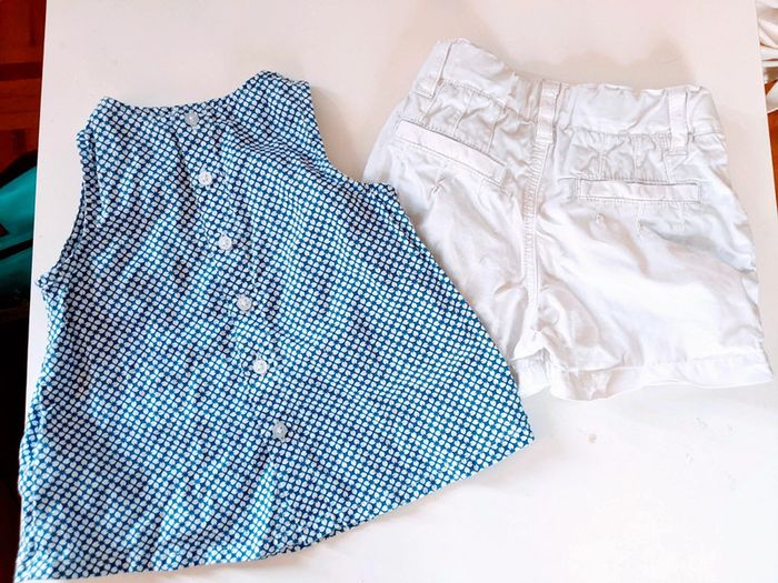 Ensemble printemps été short tunique bébé fille DKNY - photo numéro 4