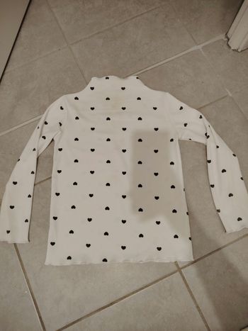 Sous-pull coeurs blancs