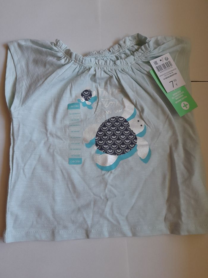 T-shirt Obaibi vert clair - photo numéro 2