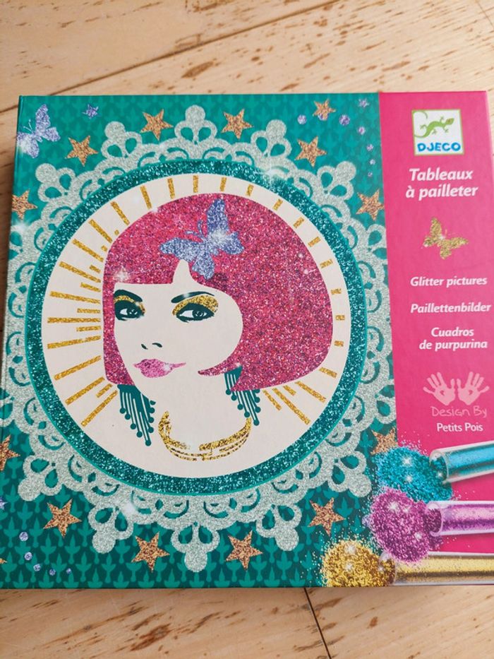 Coffret tableau à pailleter