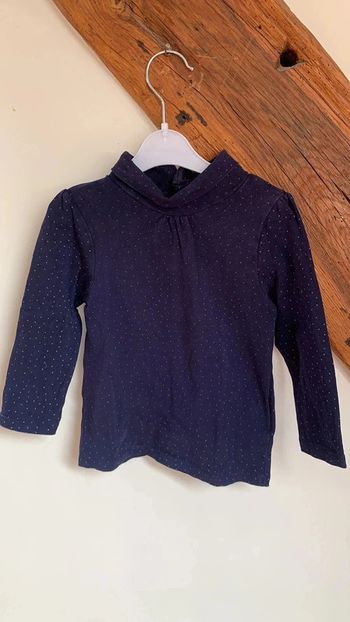 T-shirt manche longue/col roulé