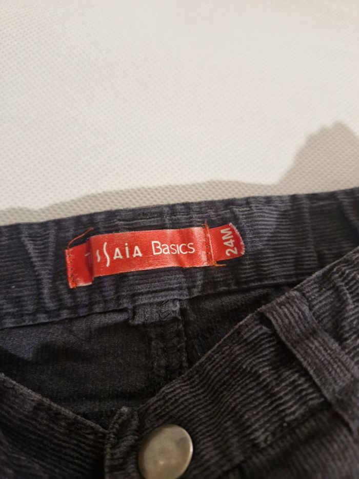 Pantalon velours côtelé 24 mois gris Tissaia - photo numéro 5