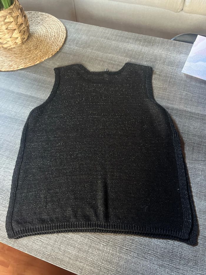 Petit haut pailletée, taille L, ouvert sur les côtés, très chic - photo numéro 5