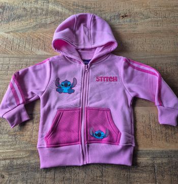 Gilet Zippé Fille Rose Stitch 2 ans