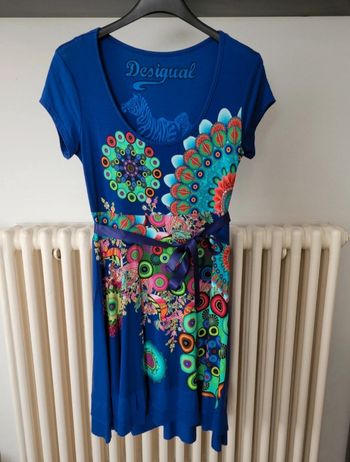 Robe trapèze bleue Desigual