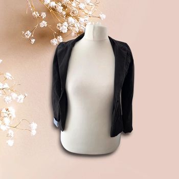 Veste tailleur noire T.S – doublure rayée