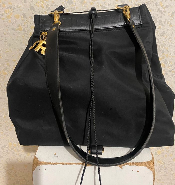 Sac vintage Sonia rykiel nylon et cuir