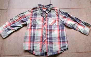 Chemise à manches longues à carreaux bébé garçon 18 mois comme NEUVE