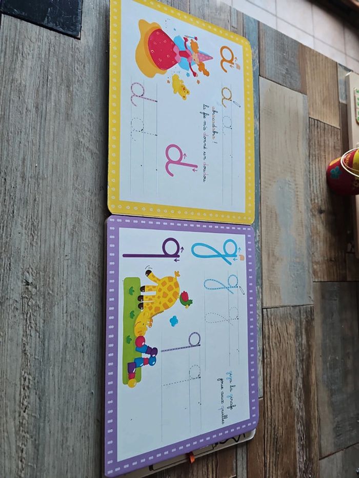 Livre effaçable mes premières lettres miniscule sur ardoise dès 4 ans - photo numéro 2