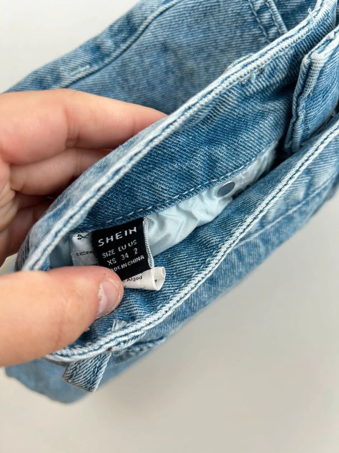 Mini Jupe en jean shein taille xs bleu ciel - court - photo numéro 3