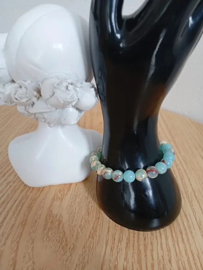 Solde 💝 Shoushan turquoise bracelet en pierres naturelles Lithothérapie