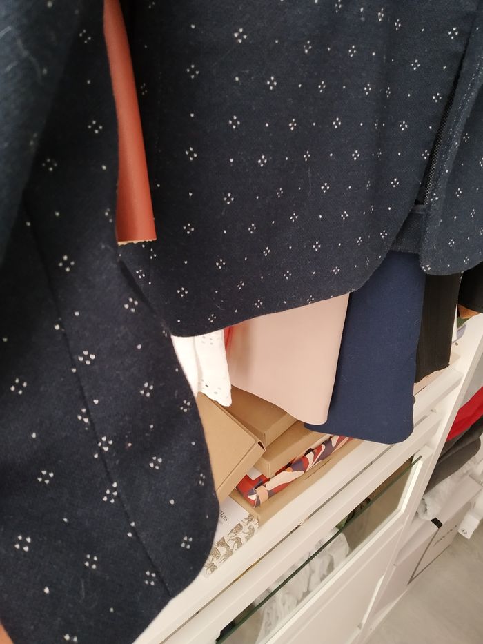 Blazer bleu motif - photo numéro 5