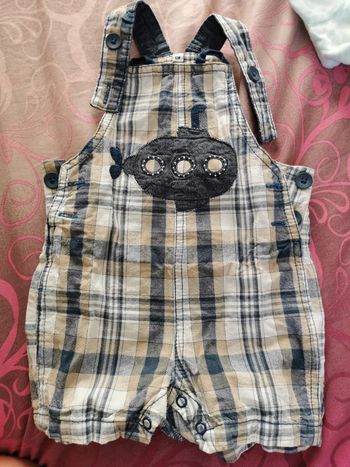 Salopette short 6 mois