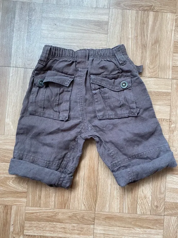 Pantalon réglable en short marron taille 12/18 mois Bout’Chou - photo numéro 6