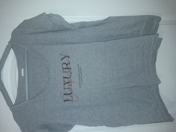 t-shirt maillot femme gris xl