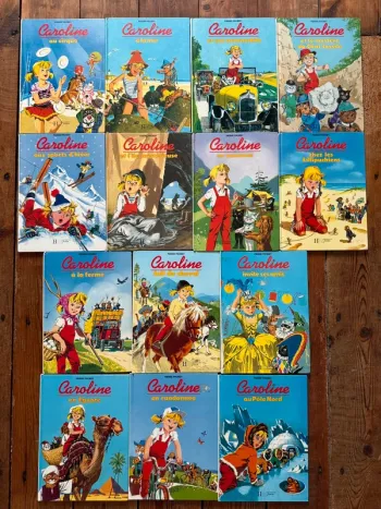 État bon - Blanc vintage - Lot de 14 livres bd albums Caroline Pierre Probst