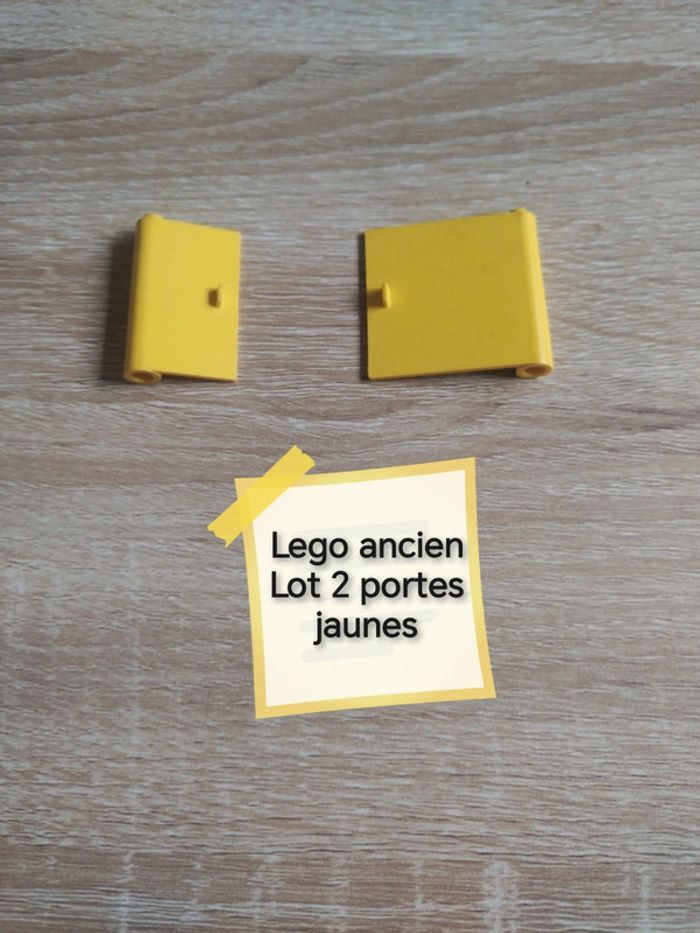Lego ancien lot 2 portes jaune