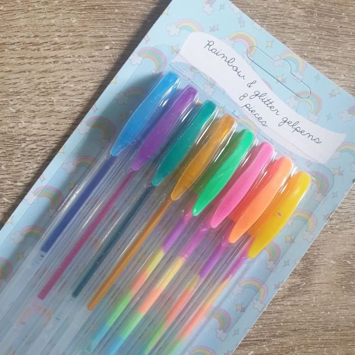 📚 Lot de 8 crayons glitter gelpens #emyfleury_scolaire - photo numéro 2