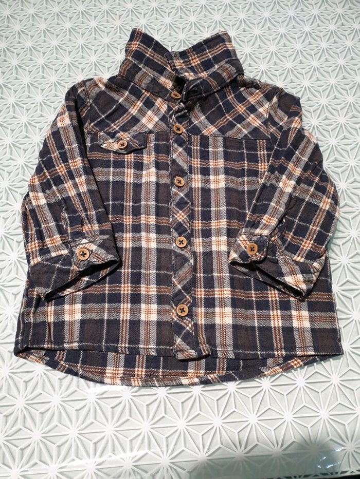 Chemise en flanelle tape à l œil 6 mois