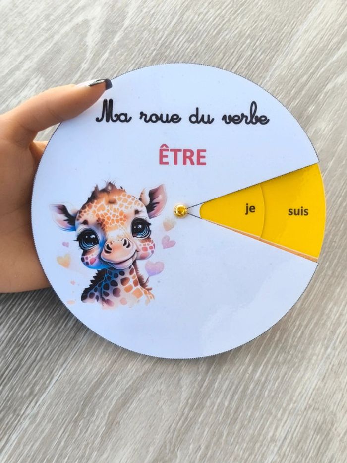 Ma roue du verbe être au présent - photo numéro 3