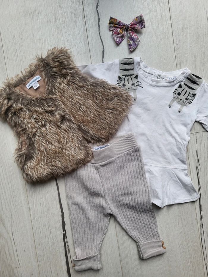 Ensemble 3 pièces fille 3mois hiver
