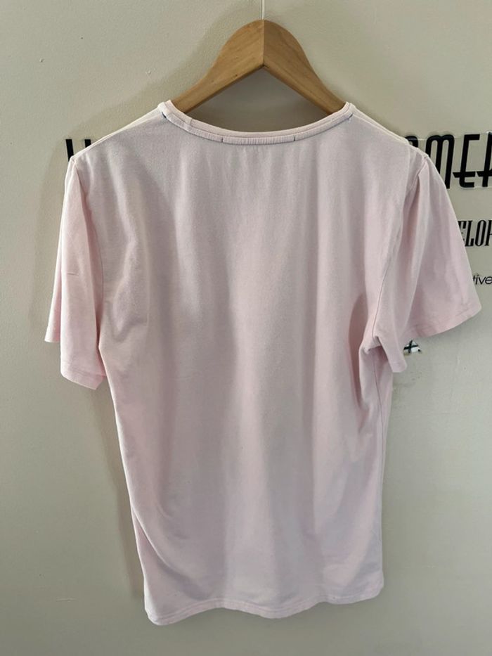 T-shirt coton rose pastel motifs United Kingdom Sixth June - photo numéro 7