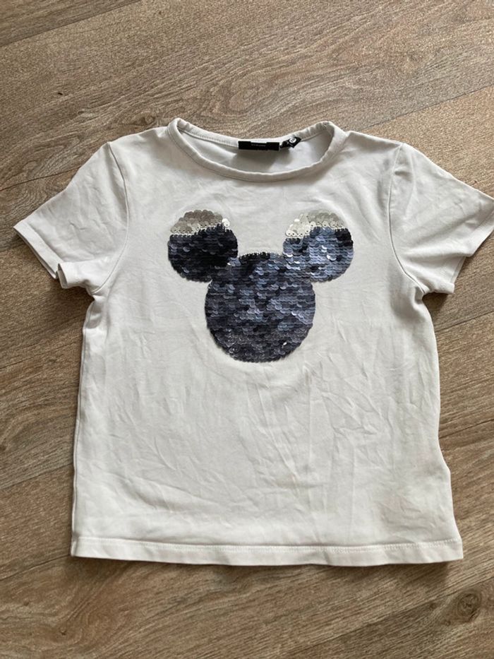 Tee shirt sequins Disney 5 ans