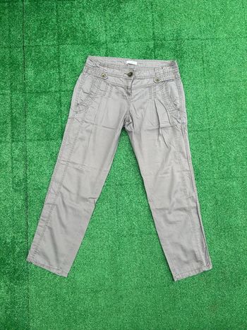 Pantalon droit Promod gris clair femme