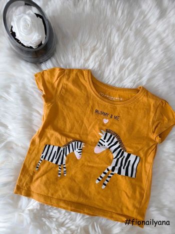 🌸 Joli petit t-shirt moutarde Primark 18 mois 🌸