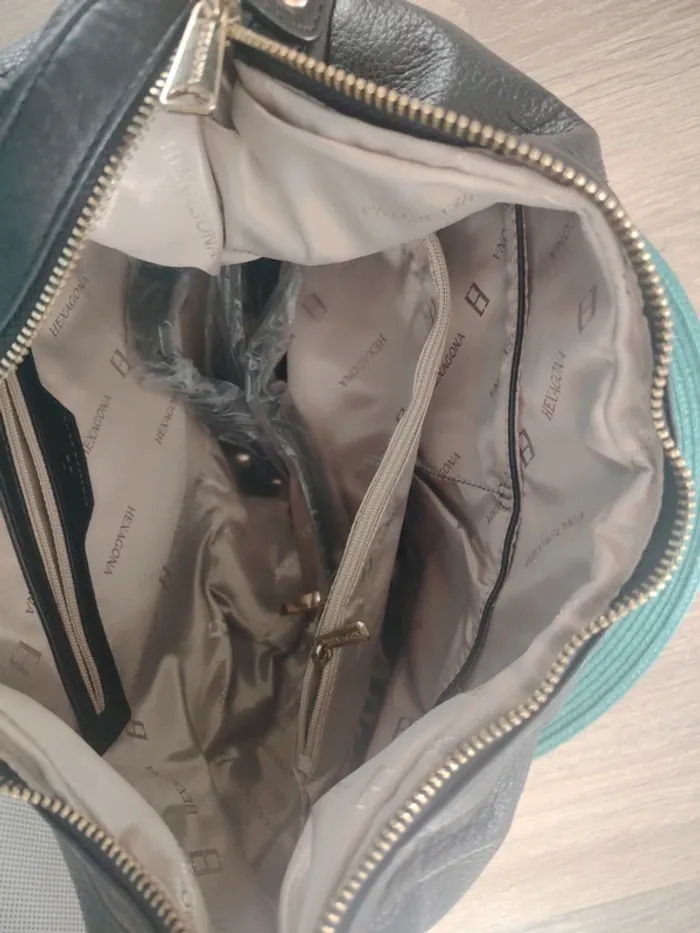 Sac à main cuir hexagona - photo numéro 6